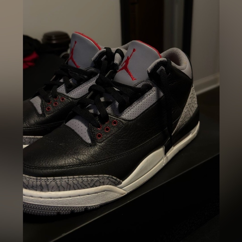 Jordan Black and Red Sneakers
